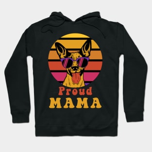 Retro Proud mama dog lover shirt Vintage Hoodie